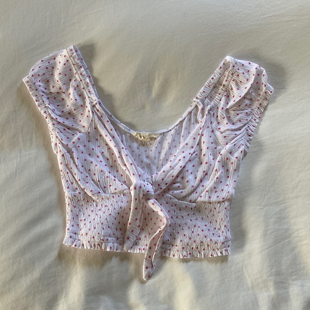 LA Hearts - tie crop top size small